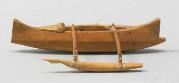 Model of an outrigger boat