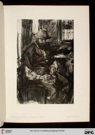 Eine Zeichnung Wilhelm Leibls in der Wiener Staatsgalerie