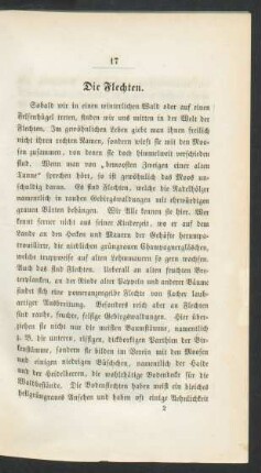 Die Flechten.