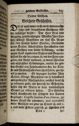 Dritter Abschnitt. Gelehrte Geschichte.