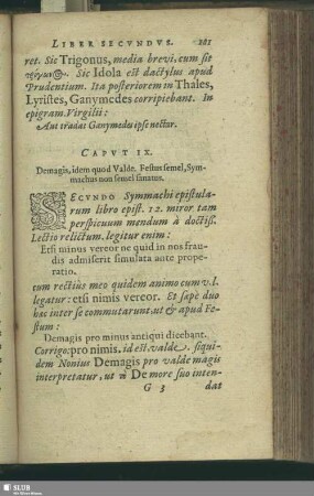 Caput IX. Demagis, idem quod Valde