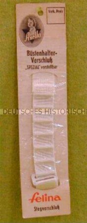 Verschluss (für Büstenhalter) in Originalverpackung