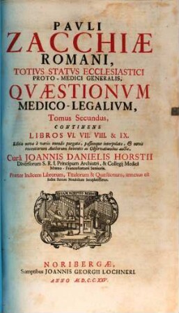 Quaestiones medico-legalium, 2