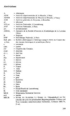 Abréviations