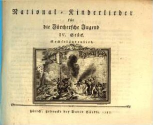 National-Kinderlieder für die Zürchersche Jugend, 4. Sechseläutenlied