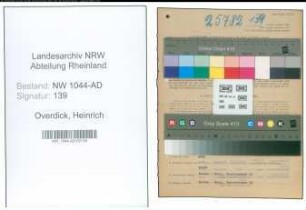 Entnazifizierung Heinrich Overdick , geb. 29.09.1903 (Gemeindebeamter)