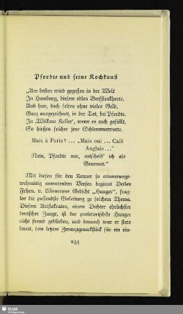 Pfordte und seine Kochkunst