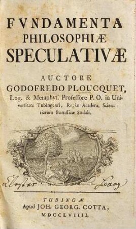 Fundamenta philosophiae speculativae