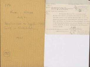 Kerzenvertrieb durch die Konsumanstalt der Zeppelin-Wohlfahrt GmbH in Friedrichshafen