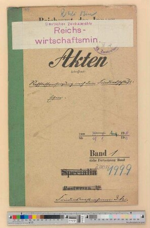Rohstoffversorgung nach dem Friedensschluss: Eisen