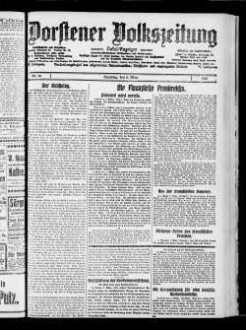 Dorstener Volkszeitung. 1919-1933