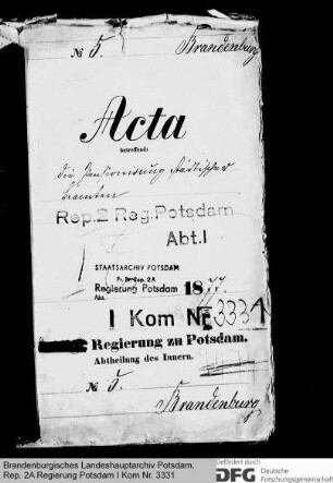 Pensionierung städtischer Beamter in Brandenburg (Havel)