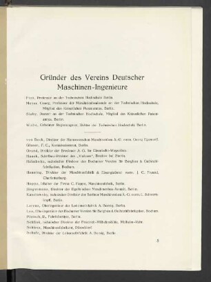 Gründer des Vereins Deutscher Maschinen-Ingenieure
