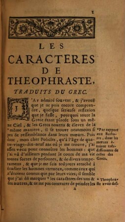 Les Caractères De Théophraste : Traduits Du Grec, 1