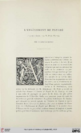 2. Pér. 31.1885: L' enlèvement de psyché : plafond peint, par M. Paul Baudry pour le Château de Chantilly