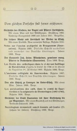 Vom gleichen Verfasser sind ferner erschienen