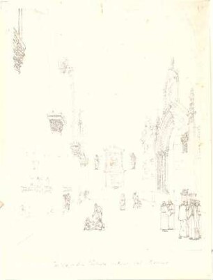 Gärtner, Friedrich von; Palermo (Sizilien); Duomo (Dom) - Perspektive