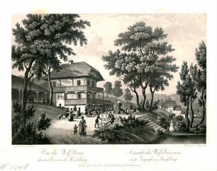 Ansicht des Wolfsbrunnen in der Gegend von Heidelberg - Vue du Wolfsbrun dans les environs de Heidelberg