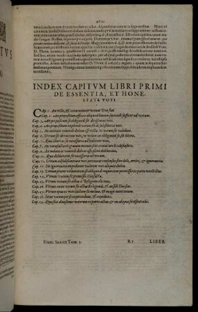 Index Capitum Libri Primi [...]