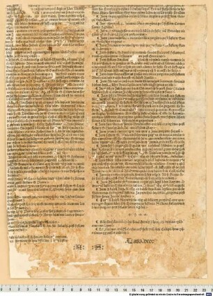 [Einblattdruck-Kalender auf das Jahr 1502]