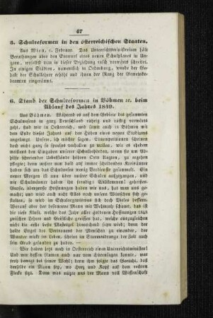 Schulreform in den österreichischen Staaten