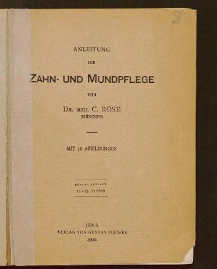 Anleitung zur Zahn- und Mundpflege