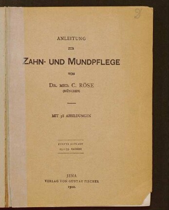 Anleitung zur Zahn- und Mundpflege