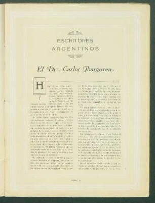 Escritores Argentinos: El Dr. Carlos Ibarguren