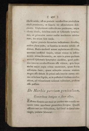 De Morbis partium genitalium