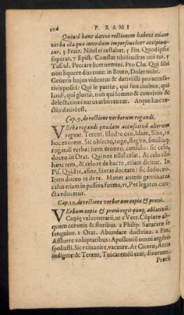 Cap. 10, de rectione verborum copiae & pretii.