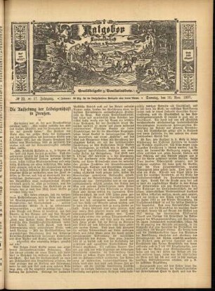 Ausgabe vom Sonntag, den 10. November 1907.
