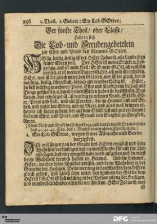 Der fünfte Theil oder Classe [...].
