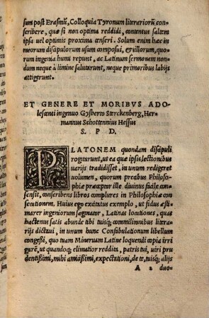 Confabulationes Tyronym literatorum, ad amußim colloquiorum Erasmi Roterodami