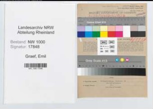 Entnazifizierung Emil Graef, geb. 18.08.1882 (Prokurist)