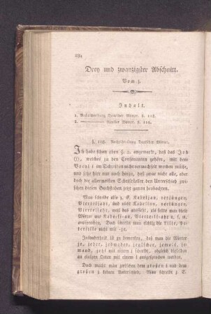 Drey und zwanzigster Abschnitt. Vom j.