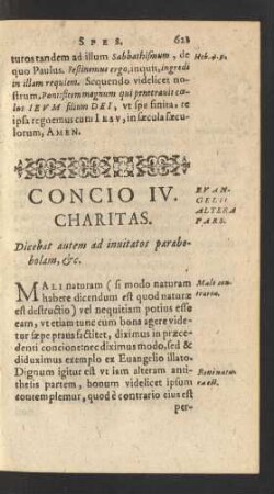 Concio IV. Charitas.