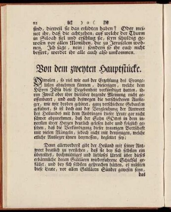 Von dem zweyten Hauptstücke.