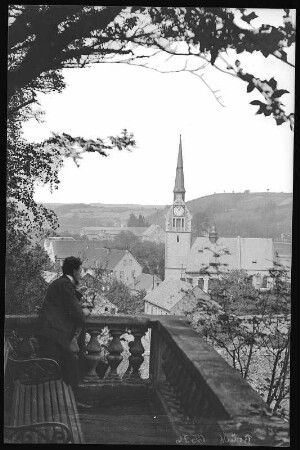 Leisnig. Blick von Wapplers Berg auf Tragnitz