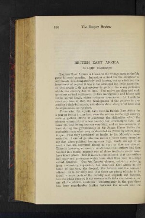 British East Africa