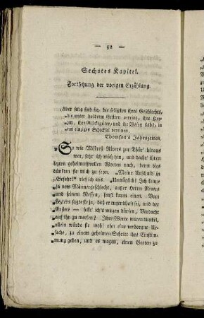 Sechstes Kapitel. Fortsetzung der vorigen Erzählung.
