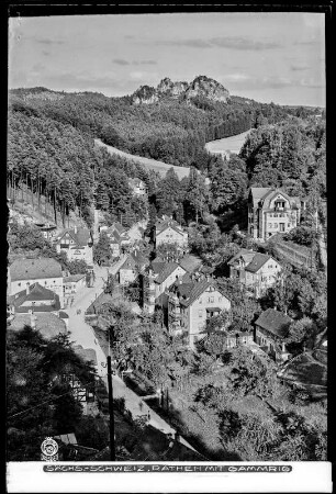 Blick auf Rathen mit Gamrig