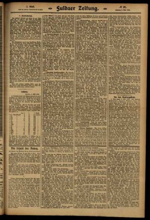 Zweite Ausgabe vom Samstag, den 03. Mai 1913.