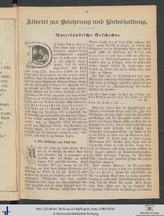 Allerlei zur Belehrung und Unterhaltung.