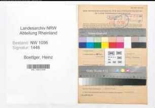 Entnazifizierung Heinz Boettger , geb. 03.04.1919 (Jurist)