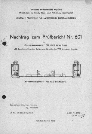 Krippenauszugsband mit Zweiseilstation