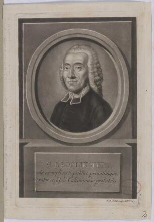 Bildnis des G. I. Zollikofer