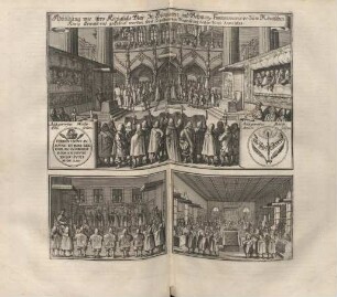 Abbildung wie ihro Königliche May. zu Hungaren und Böhmen, Ferdinandus IV zum Römischen König erwehlt und gekrönet worden seind.