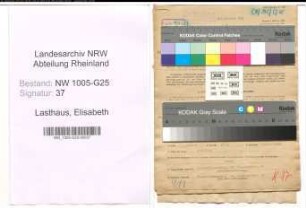 Entnazifizierung Elisabeth Lasthaus , geb. 04.12.1896 ()