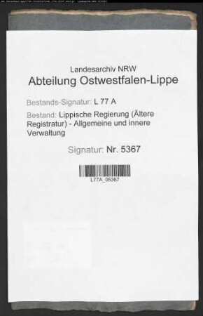 Geplante Aufhebung der Judenschaftlichen Kasse