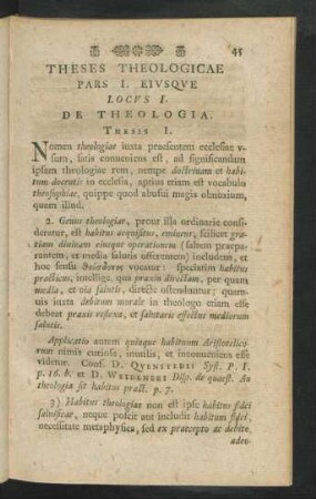 Theses Theologicae